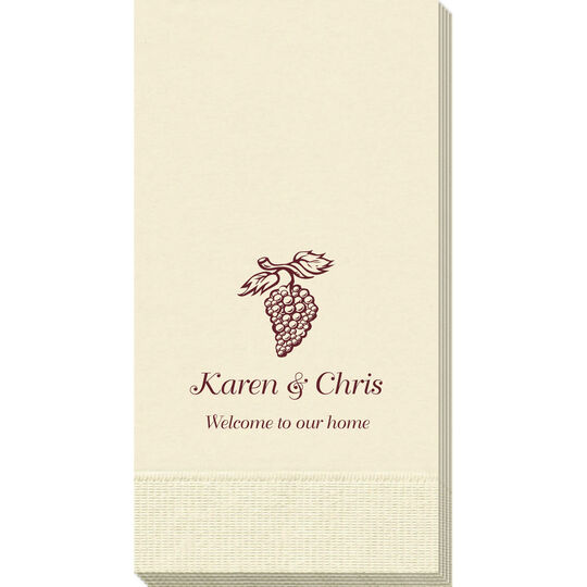 Vineyard Grapes Guest Towels